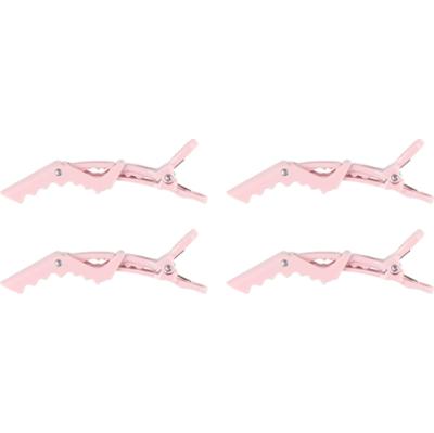 Mineas Crocodile Hairclip 4 Pcs Light Pink