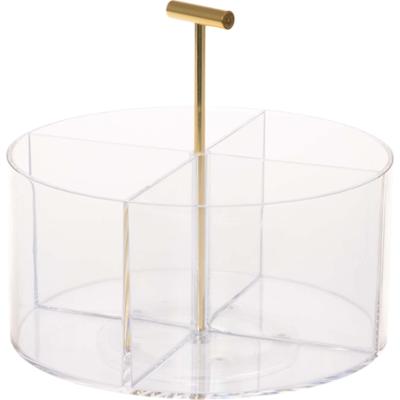 Mineas Spinning Organizer With Handle Transparent