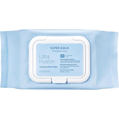 MISSHA Super Aqua Ultra Hyalron Chusteczki do demakijażu 30 szt.