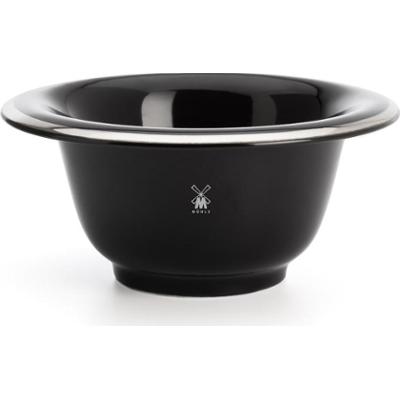 Mühle Porcelain Shaving Bowl Platinum Rim Black