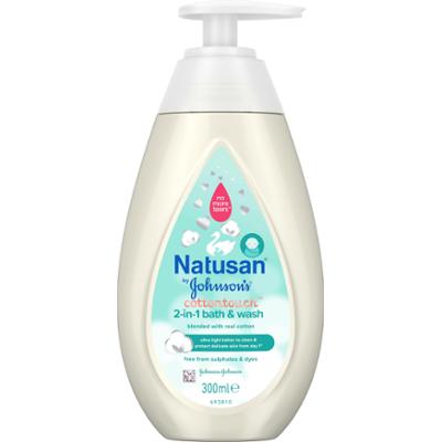 Natusan by Johnson's CottonTouch 2-in-1 Bath and Wash 300 ml