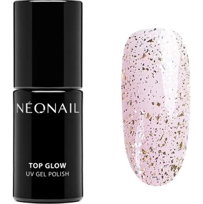 NEONAIL UV Gel Polish Top Glow Gold Flakes