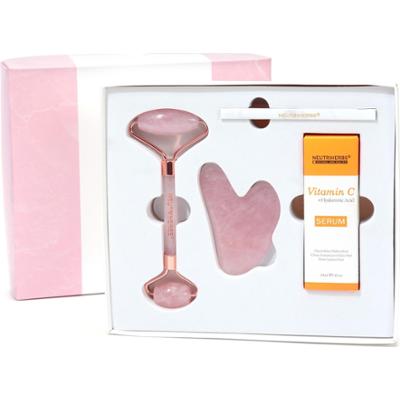 Neutriherbs Face Massage Roller Kit 3 in 1 - Vitamin C Skin Serum