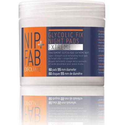 NIP+FAB Exfoliate Glycolic Fix Night Pads Extreme 60 Pcs
