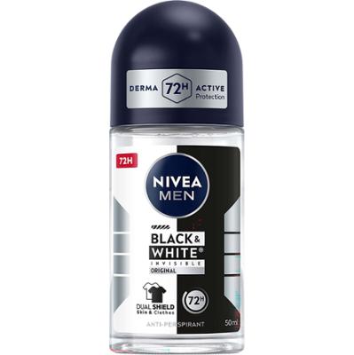 NIVEA MEN Antiperspirant Deo Black & White Original Roll on 50 ml
