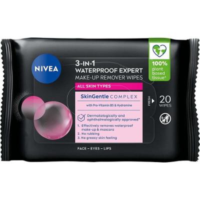 NIVEA 3-in-1 Waterproof Expert Make-Up Remover Wipes