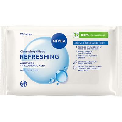 NIVEA Chusteczki do oczyszczania twarzy Cleansing Wipes Refreshing