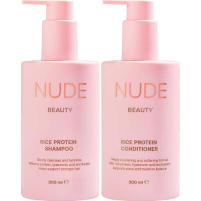 Nude Beauty Bundle Rice Protein Shampoo 300 ml & Conditioner 300 ml
