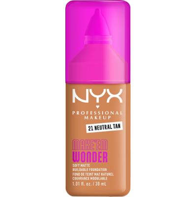 NYX PROFESSIONAL MAKEUP Make Em Wonder Foundation 21 Neutral Tan