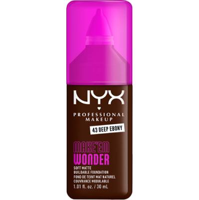 NYX PROFESSIONAL MAKEUP Make Em Wonder Foundation 43 Deep Ebony