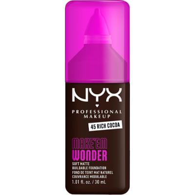NYX PROFESSIONAL MAKEUP Make Em Wonder Foundation 45 Rich Cocoa