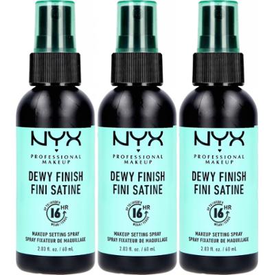 NYX PROFESSIONAL MAKEUP Makeup Setting Spray Dewy Finish x 3