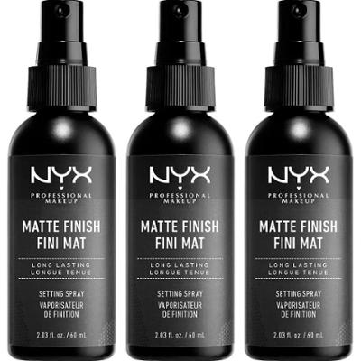 NYX PROFESSIONAL MAKEUP Makeup Setting Spray Matte Finish x 3
