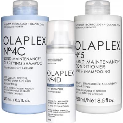 Olaplex Bundle No.4C Shampoo 250 ml & No.5 Conditioner 250 ml & No.4D