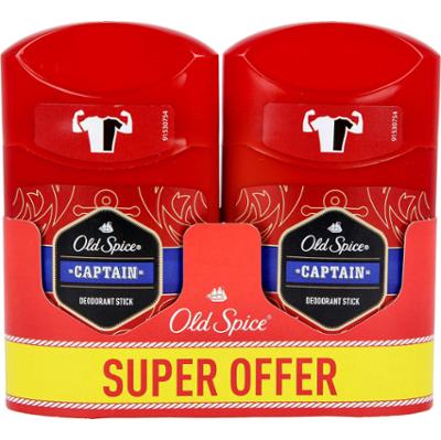Old Spice Deodorant Stick Captain 2 Pack 100 ml