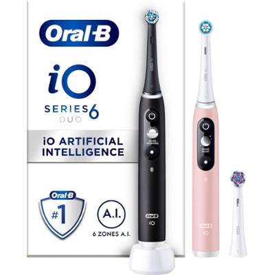 Oral B iO6 Duo Pack Black Lava / Pink Sand