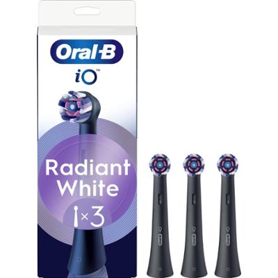 Oral B iO Radiant White Toothbrush Heads Black 3 szt.