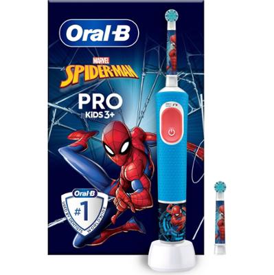 Oral B Pro Kids Electric Toothbrush 2 Brush heads Marvel Spider-Man