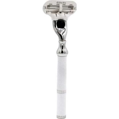 Parker Shaving 77L - Women's White & Chrome Handle Venus Compatible Ra