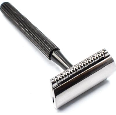Parker Shaving 78R Gunmetal- Unisex Textured Long Handle Three piece S