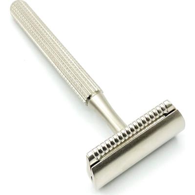 Parker Shaving 78R Satin Chrome- Unisex Textured Long Handle Three pie