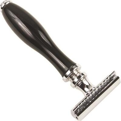 Parker Shaving Parker 111B - Black Resin Handle 3 Piece Safety Razor