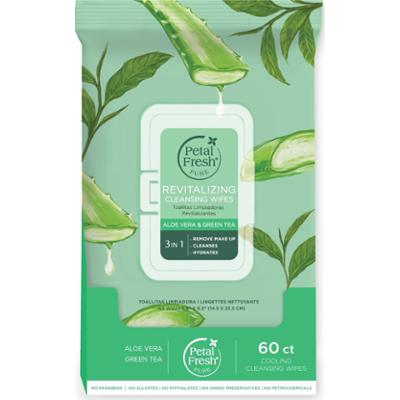 Petal Fresh Pure Revitalizing Aloe Vera & Green Tea Cleansing Wipes
