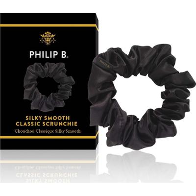 Philip B Classic Black Scrunchie - gumka do włosów Black