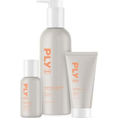 PLY Skin Skin Care Cream 50 ml & Skin Beam Drops 50 ml & Skin Clean Sl