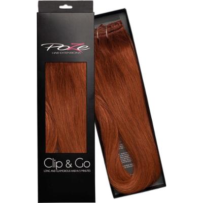 Poze Hairextensions Poze Clip&Go Löshår Äkta 7K Copper Fusion 7 delar/
