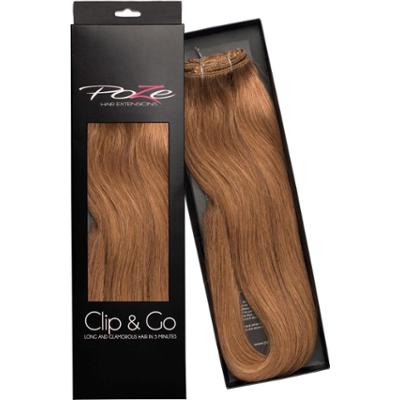 Poze Hairextensions Poze Clip&Go Löshår Äkta 8B Light Brown 7 delar/se