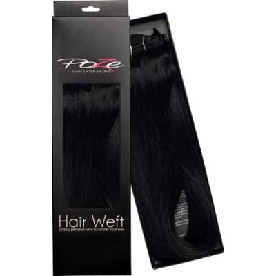 Poze Hairextensions Poze Hårträns Äkta 1N Midnight Black 50cm