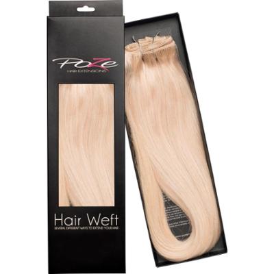 Poze Hairextensions Poze Hårträns Äkta 12A Pure Blonde 50cm