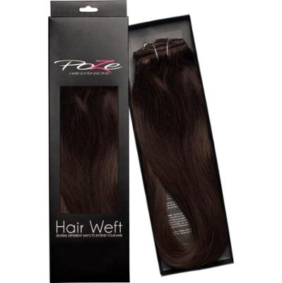Poze Hairextensions Poze Hårträns Äkta 2B Dark Espresso Brown 60cm 2B