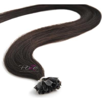 Poze Hairextensions Poze Keratin Premium Extensions 1B Midnight Brown
