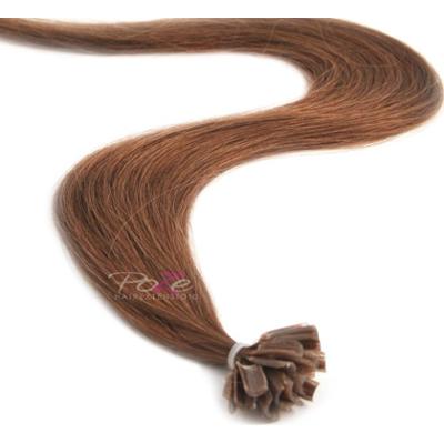 Poze Hairextensions Poze Keratin Standard 40cm 7BN Mocha Brown