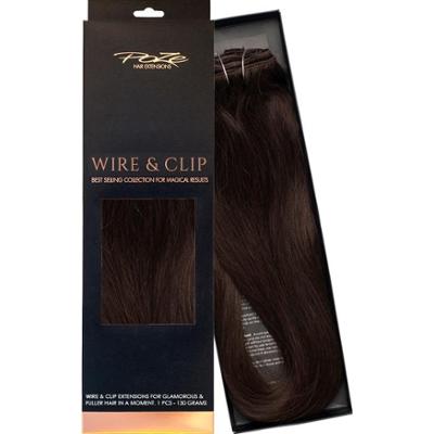Poze Hairextensions Poze Standard Äkta Löshår Flip & Go 50cm Dark Espr