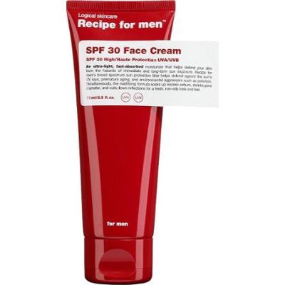 Recipe for men   SPF 30 Face Cream 75 ml