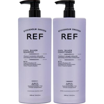 REF. Cool Silver Bundle Shampoo 1000 ml & Conditioner 1000 ml
