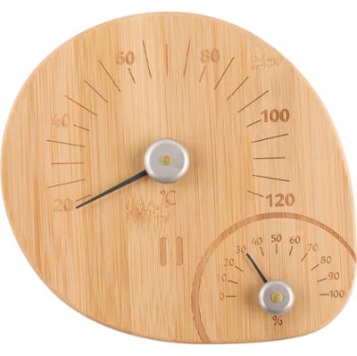 Rento Sauna Thermometer And Hygrometer Bamboo