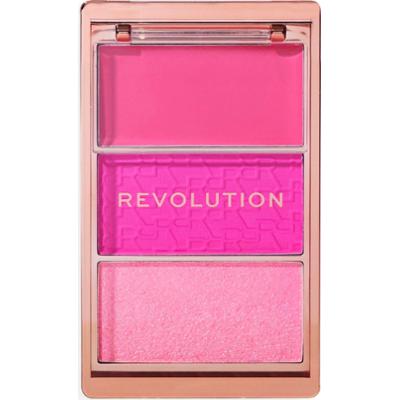 Revolution Beauty London Blush Icon Palette Hot Pink Flag