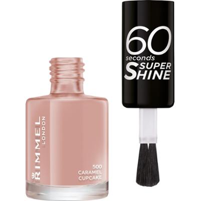 Rimmel 60 Seconds Super Shine Nail Polish 500 Caramel Cupcake