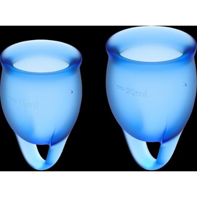 Satisfyer Feel Confident Menstrual Cup  Dark Blue