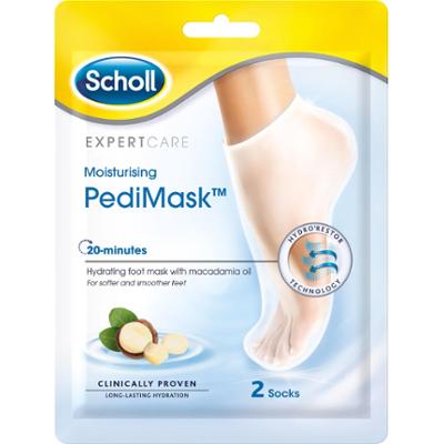 Scholl Foot Mask Moisturizing Macademia Oil - Maska do stóp