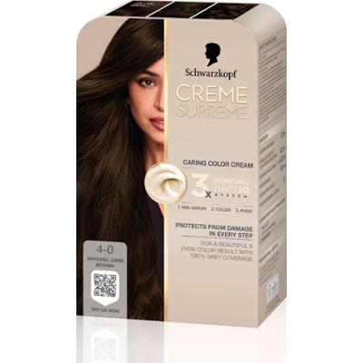 Schwarzkopf Creme Supreme  4-0 Natural Dark Brown