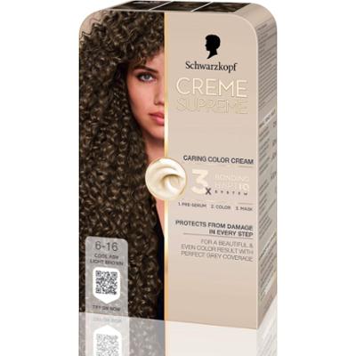 Schwarzkopf Creme Supreme  6-16 Cool Pearly Brown
