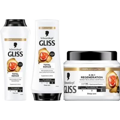 Schwarzkopf Gliss Total Repair  Bundle Shampoo 250 ml & Conditioner 20