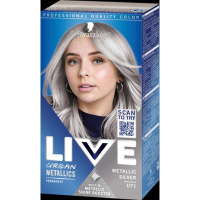 Schwarzkopf LIVE Intense Color  U71 Metallic Silver