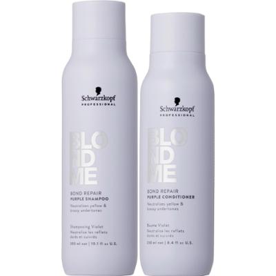 Schwarzkopf Professional BLONDME Purple Bundle Shampoo 300 ml & Condit