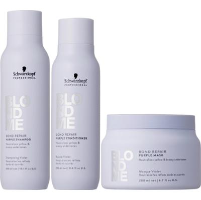 Schwarzkopf Professional BLONDME Purple Bundle Shampoo 300 ml & Condit